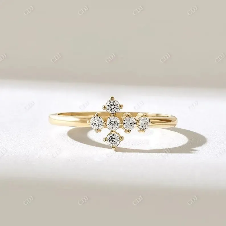 0.18CTW Pave Diamond Religious Engagement Ring