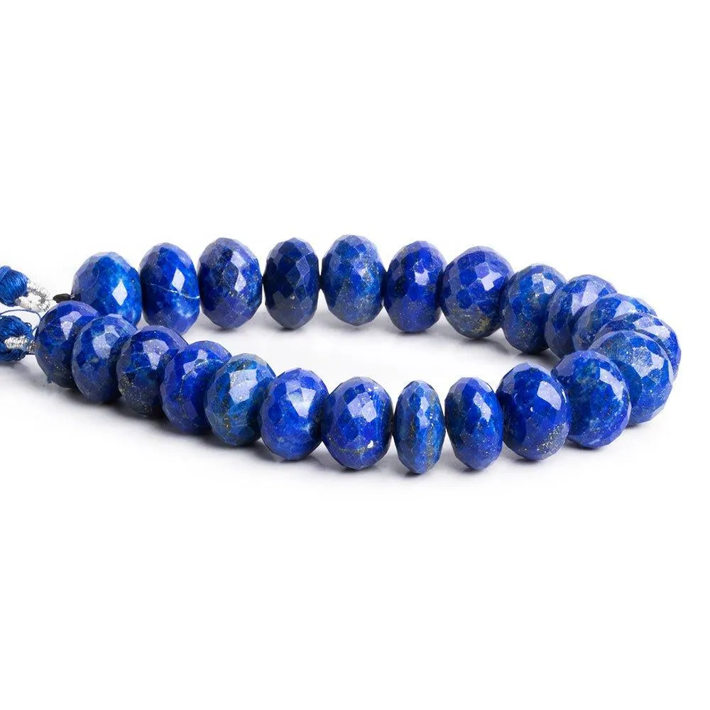 12-13mm Lapis Lazuli Faceted Rondelle Beads 7.5 inch 23pcs