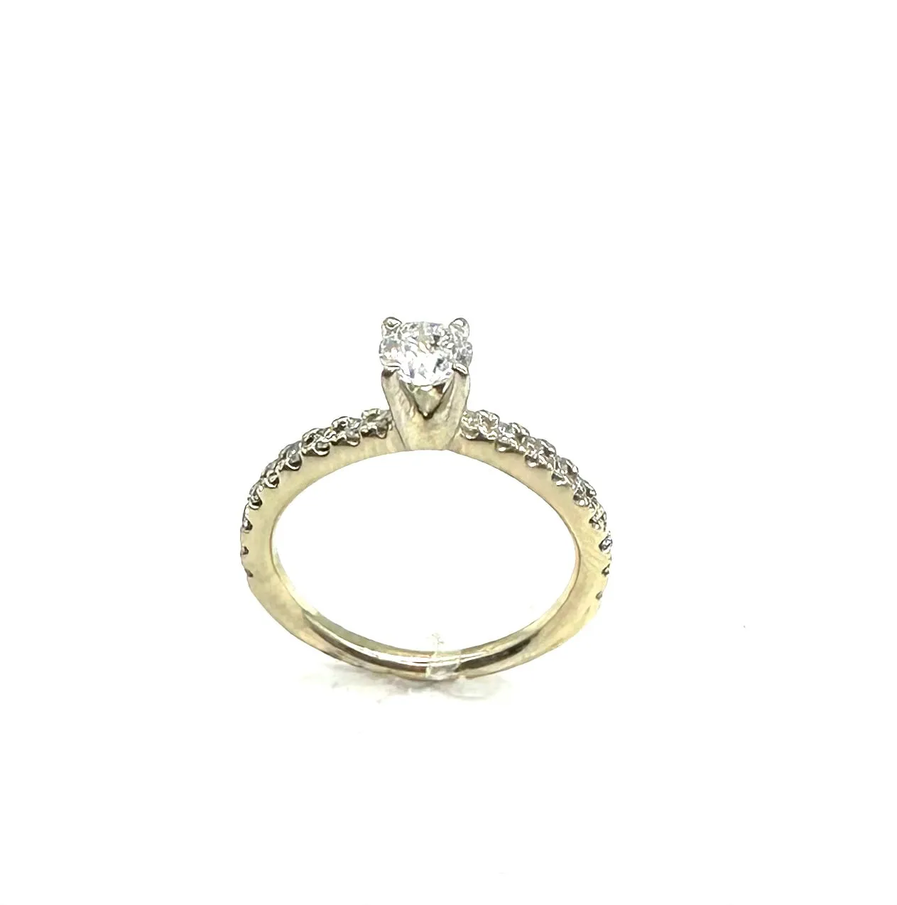 68 PTW Round Diamond Engagement Ring