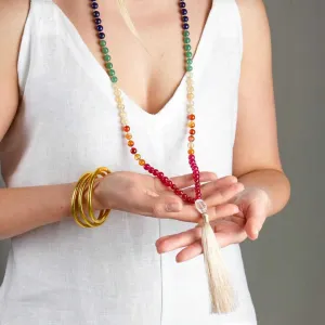 7 Chakra Balancing Gemstone Mala