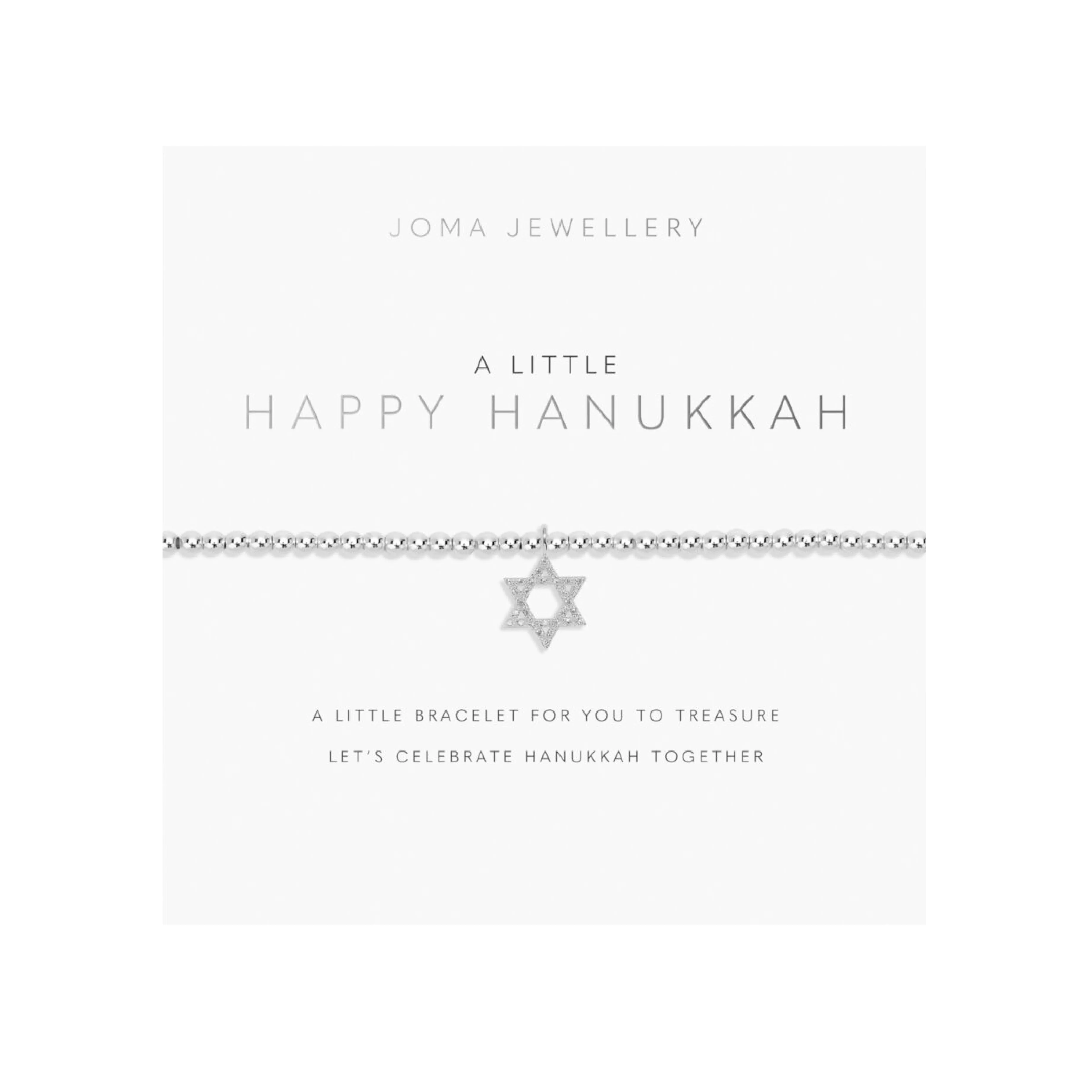 A Little 'Happy Hanukkah' Bracelet | Silver Plated