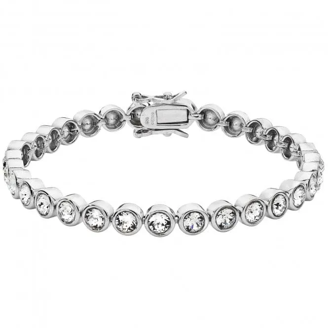 Acotis Silver Bracelet Rhodium Plated Zirconia Set G3283B