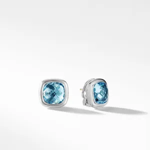 Albion Stud Earrings in Blue Topaz