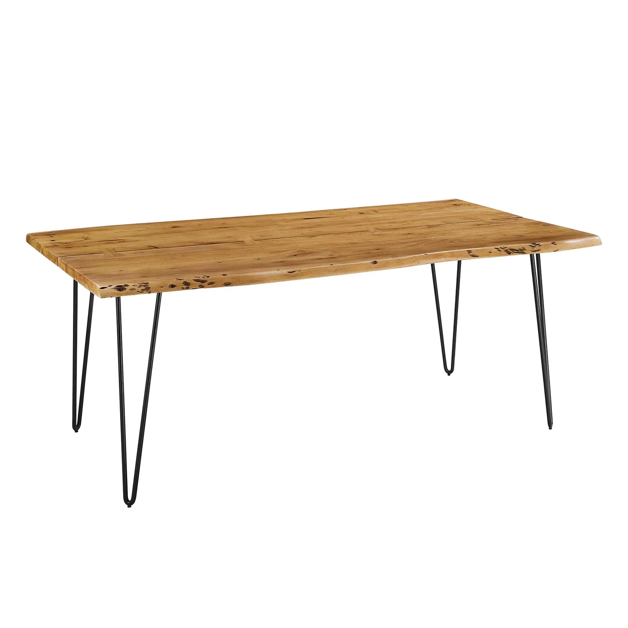 Ardor 74" Live Edge Acacia Wood Acacia Wood Dining Table by Modway