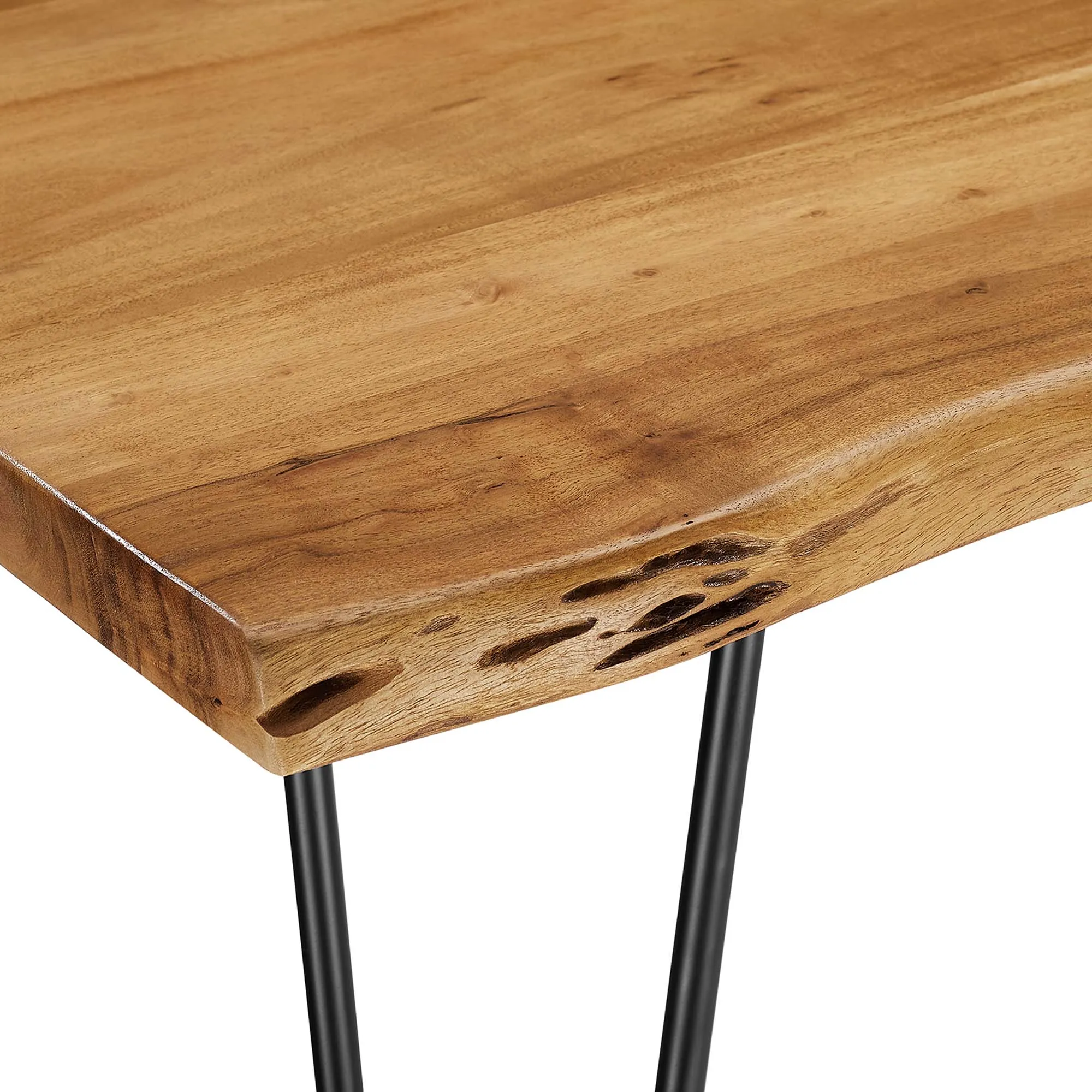 Ardor 74" Live Edge Acacia Wood Acacia Wood Dining Table by Modway