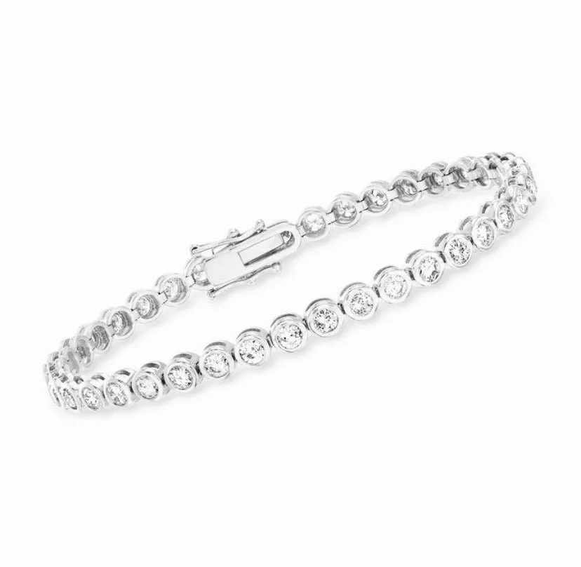 Bezel Set Tennis Bracelet