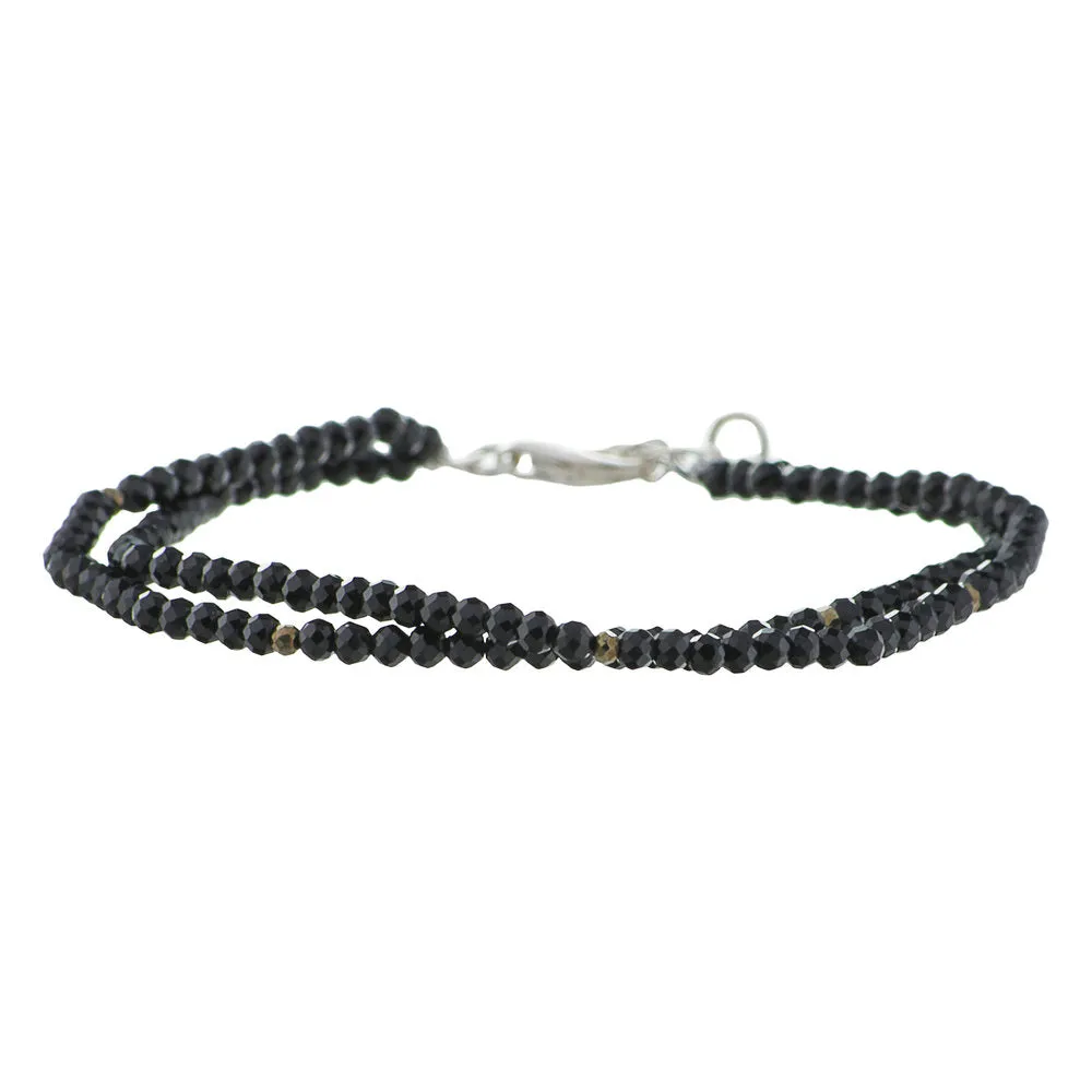 Black Spinel, Double Bracelet