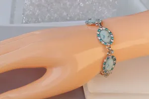 BLUE CAMEO BRACELET