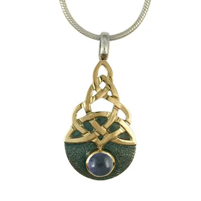 Blue Moon Pendant Gold and Silver