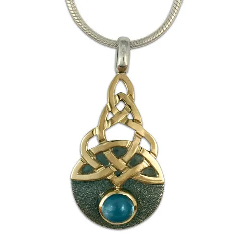 Blue Moon Pendant Gold and Silver