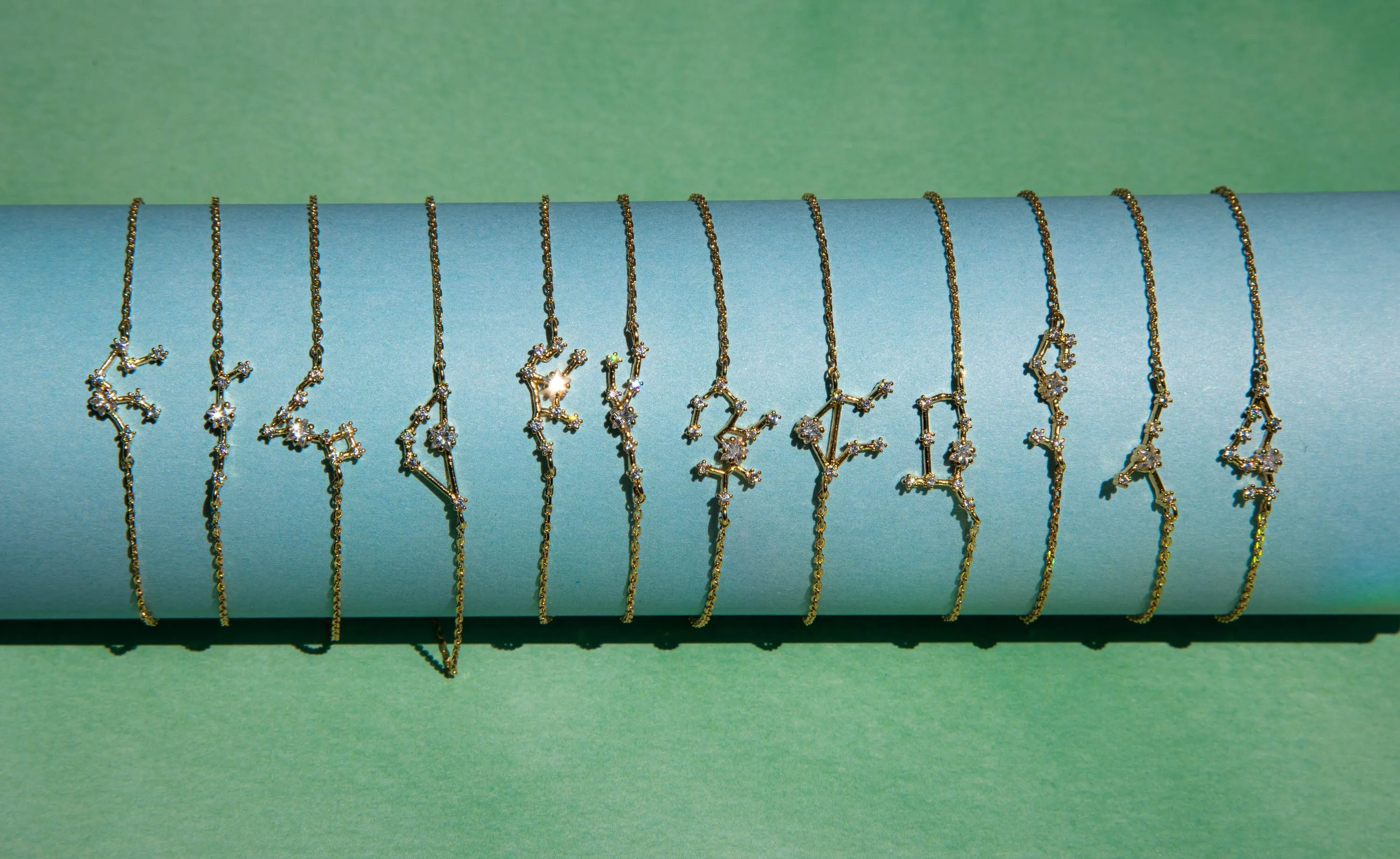 Capricorn Zodiac Constellation Bracelet with Zircon