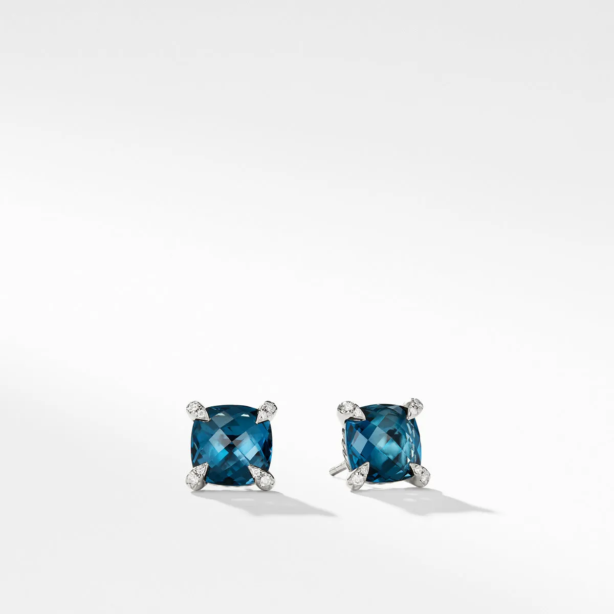 Chatelaine Earrings with Hampton Blue Topaz and Diamonds