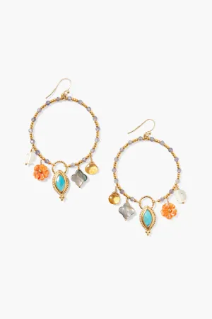 Chiara Hoop Earrings Multi