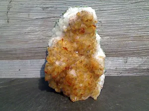 Citrine 5.25"H x 3.75"W x 3"D Cut Base Specimen