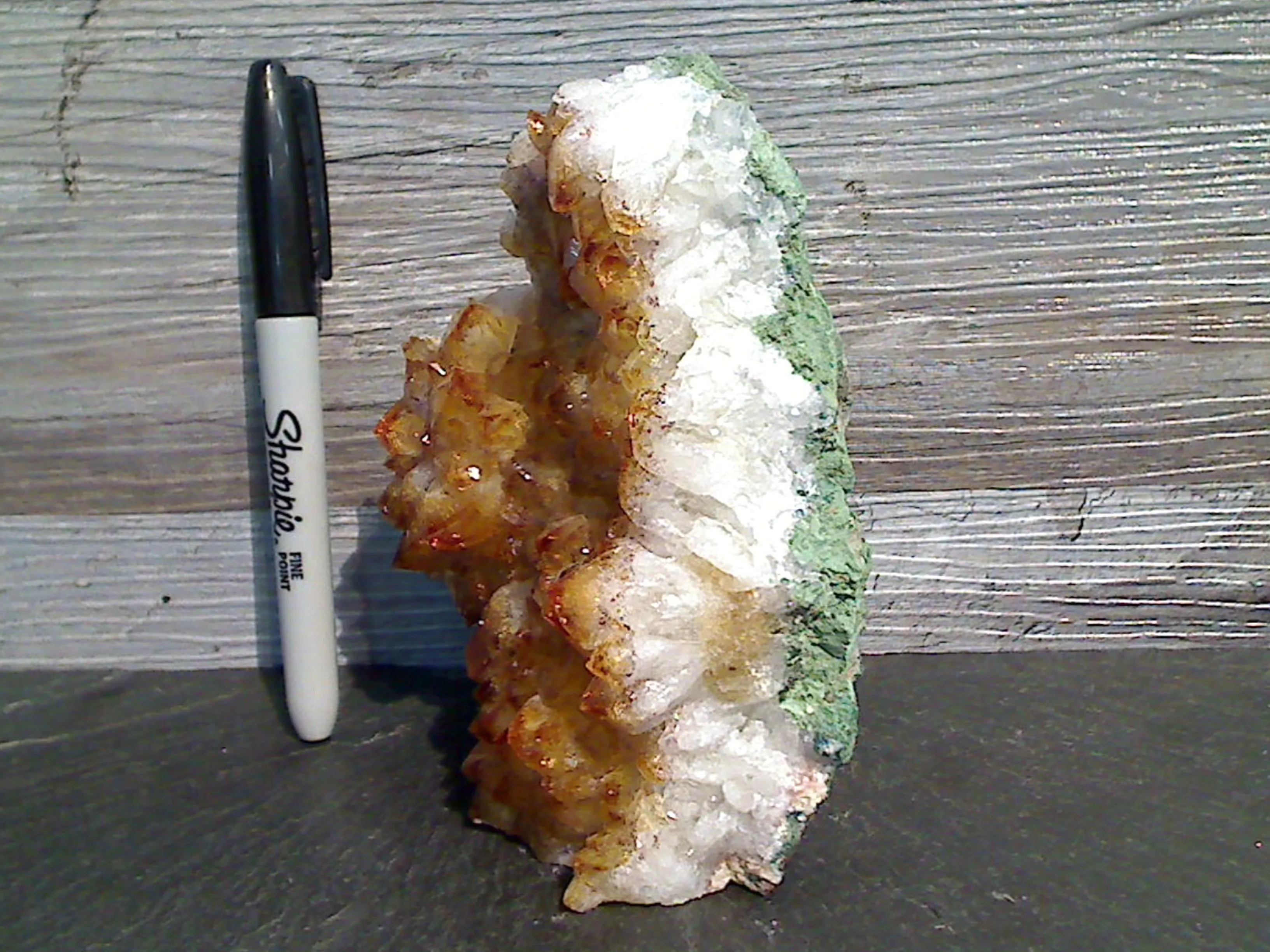 Citrine 5.25"H x 3.75"W x 3"D Cut Base Specimen