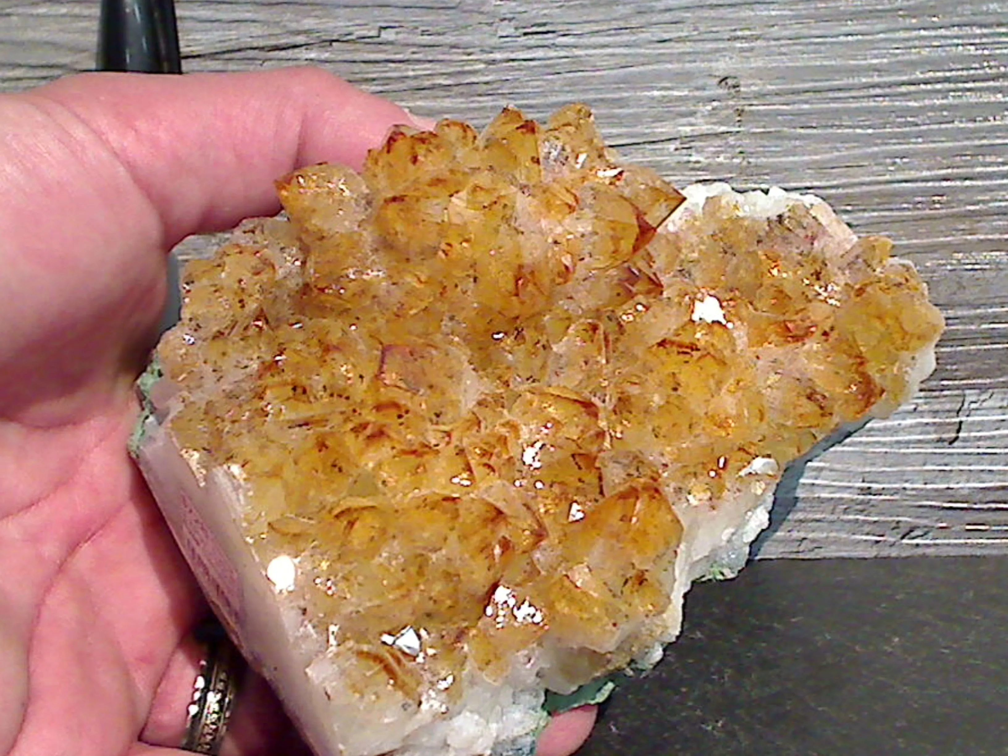 Citrine 5.25"H x 3.75"W x 3"D Cut Base Specimen