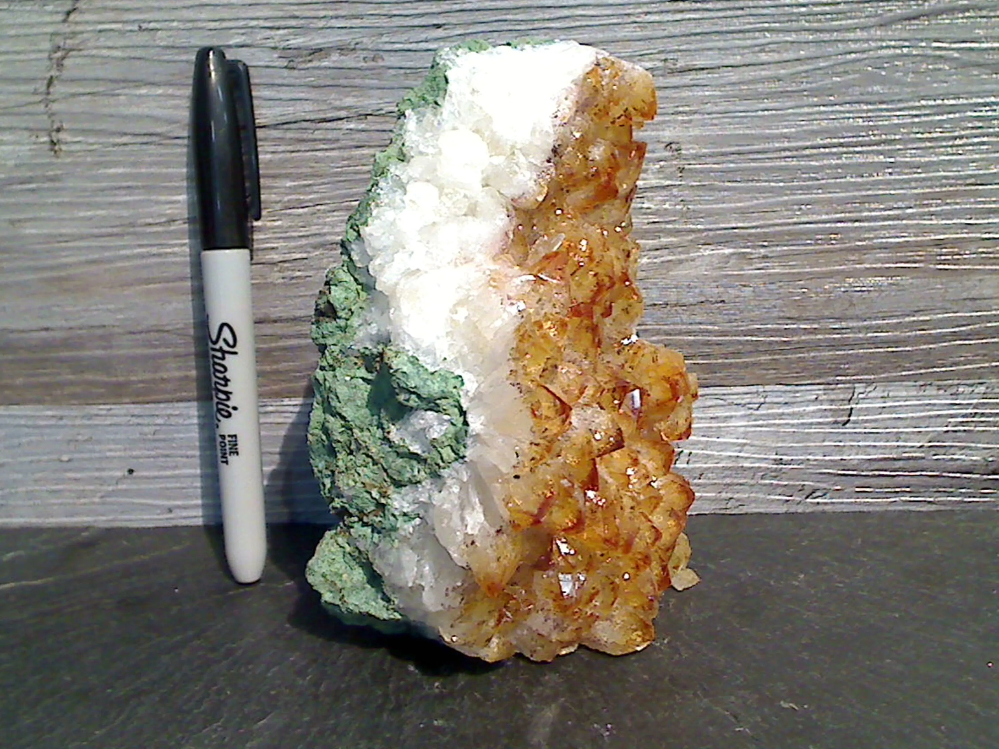 Citrine 5.25"H x 3.75"W x 3"D Cut Base Specimen