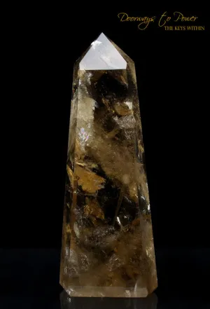 Citrine Quartz Devic Temple Crystal Point 'Prosperity Goddess'