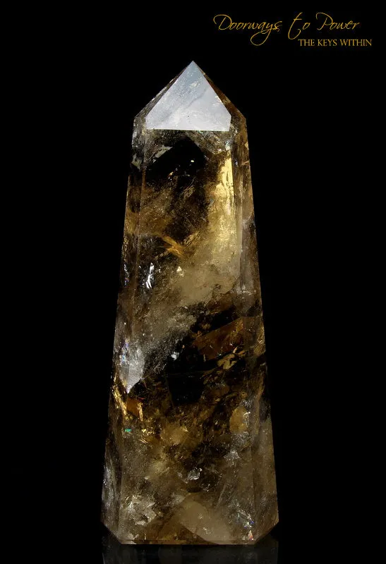 Citrine Quartz Devic Temple Crystal Point 'Prosperity Goddess'