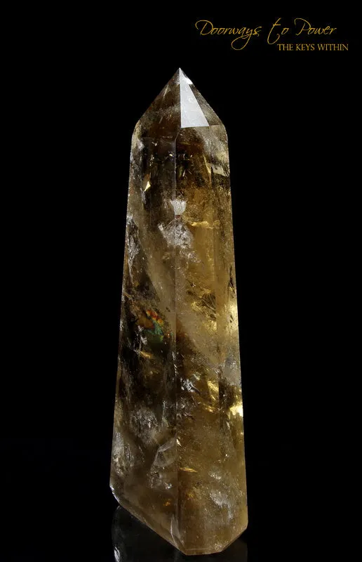 Citrine Quartz Devic Temple Crystal Point 'Prosperity Goddess'