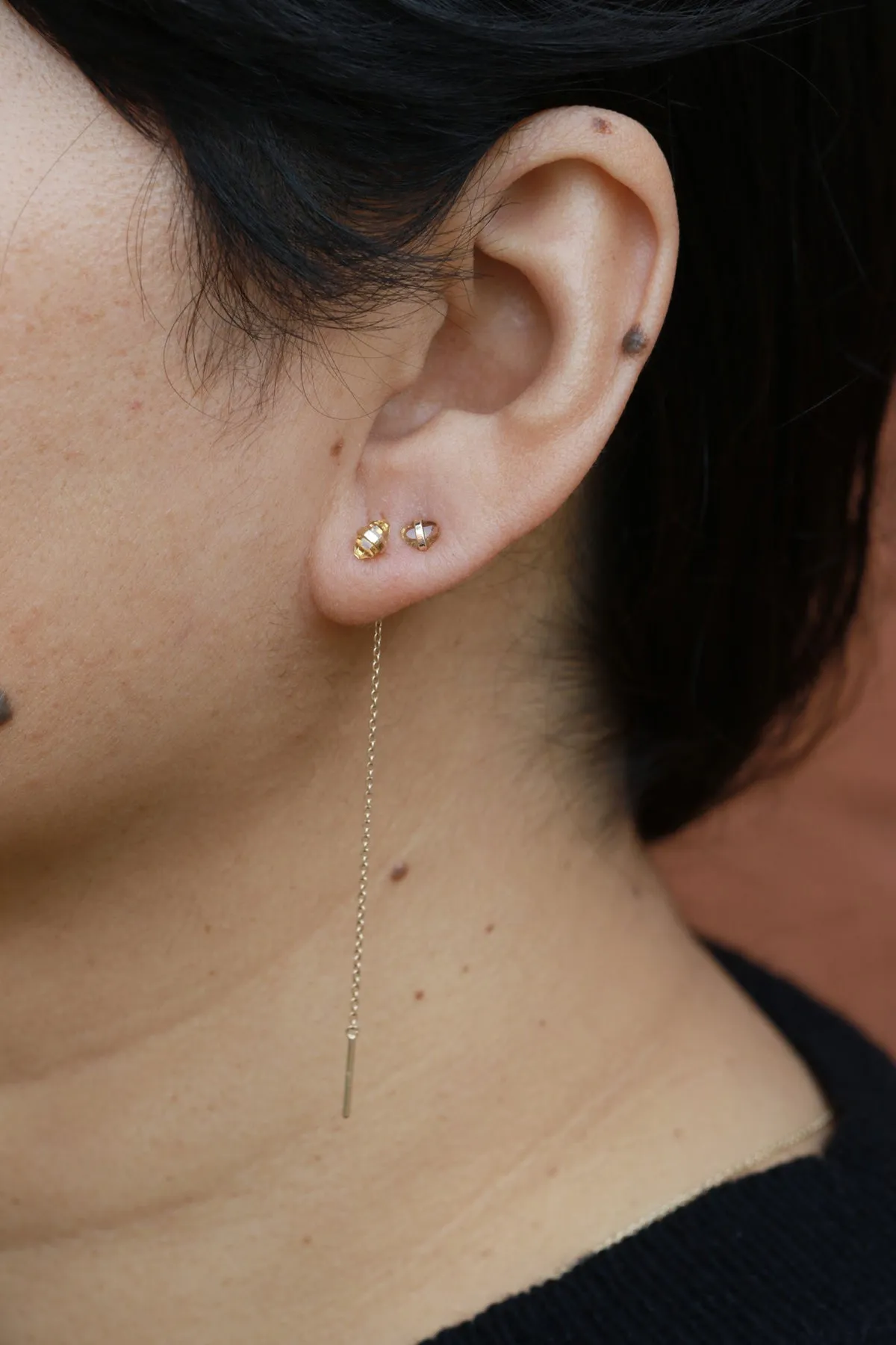 Citrine Threader Earrings