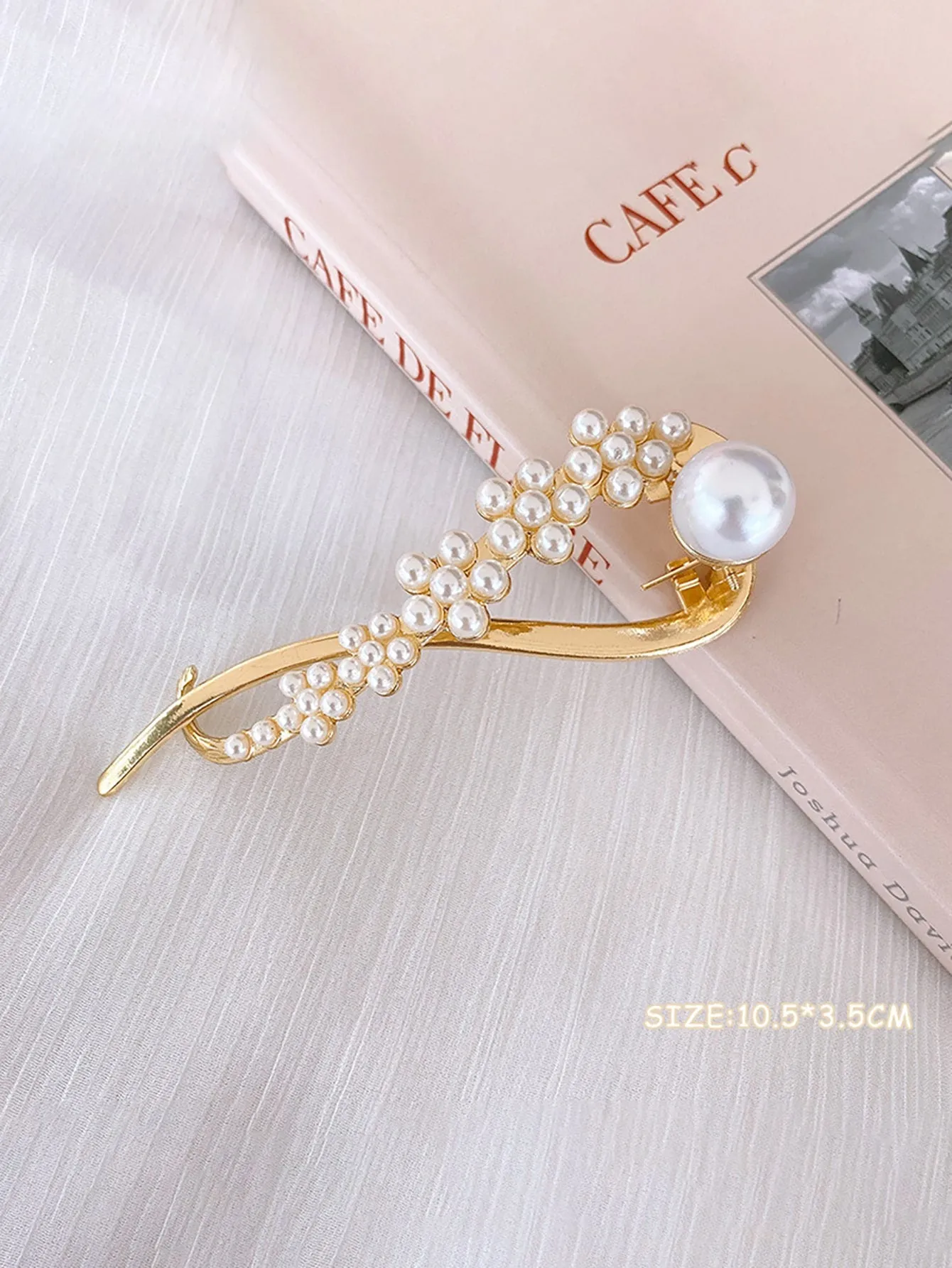 Creative Style Faux Pearl Decor Hair Clip for Women Barrette Styling Hair