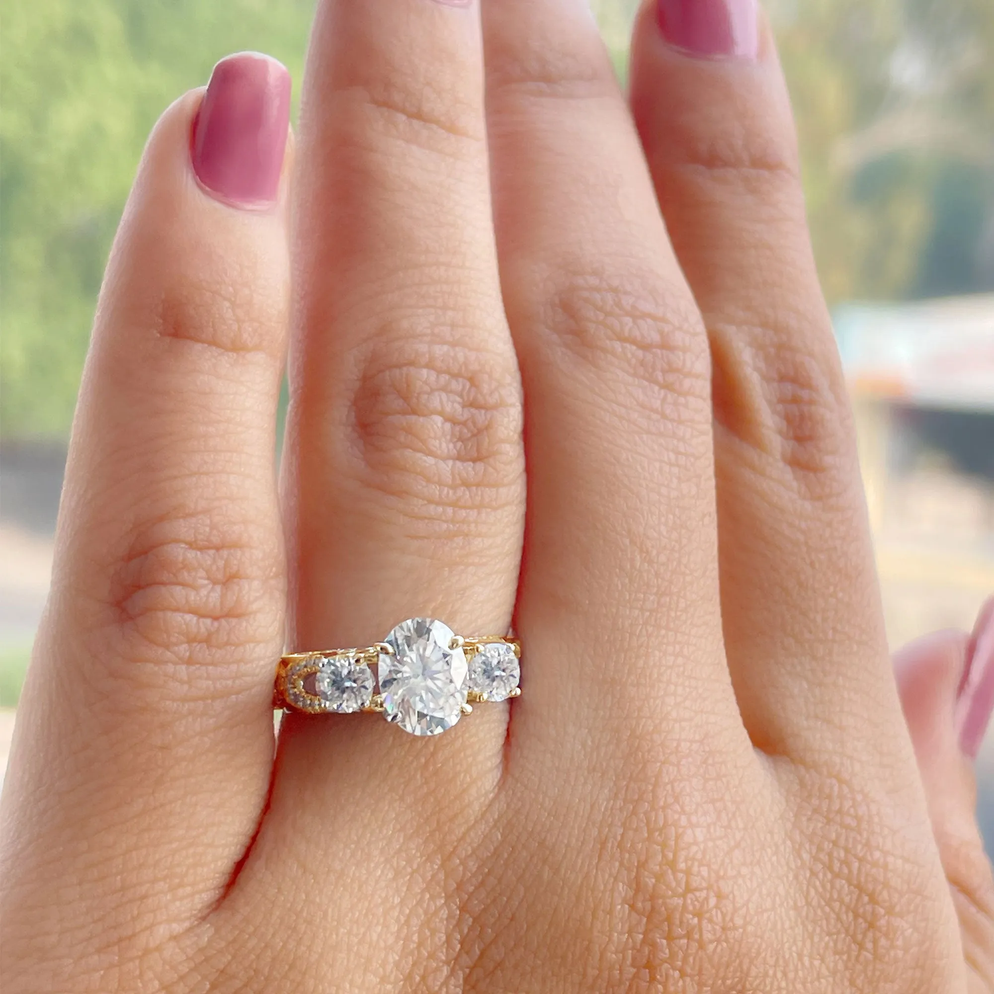 Cubic Zirconia Vintage Inspired Infinity Engagement Ring