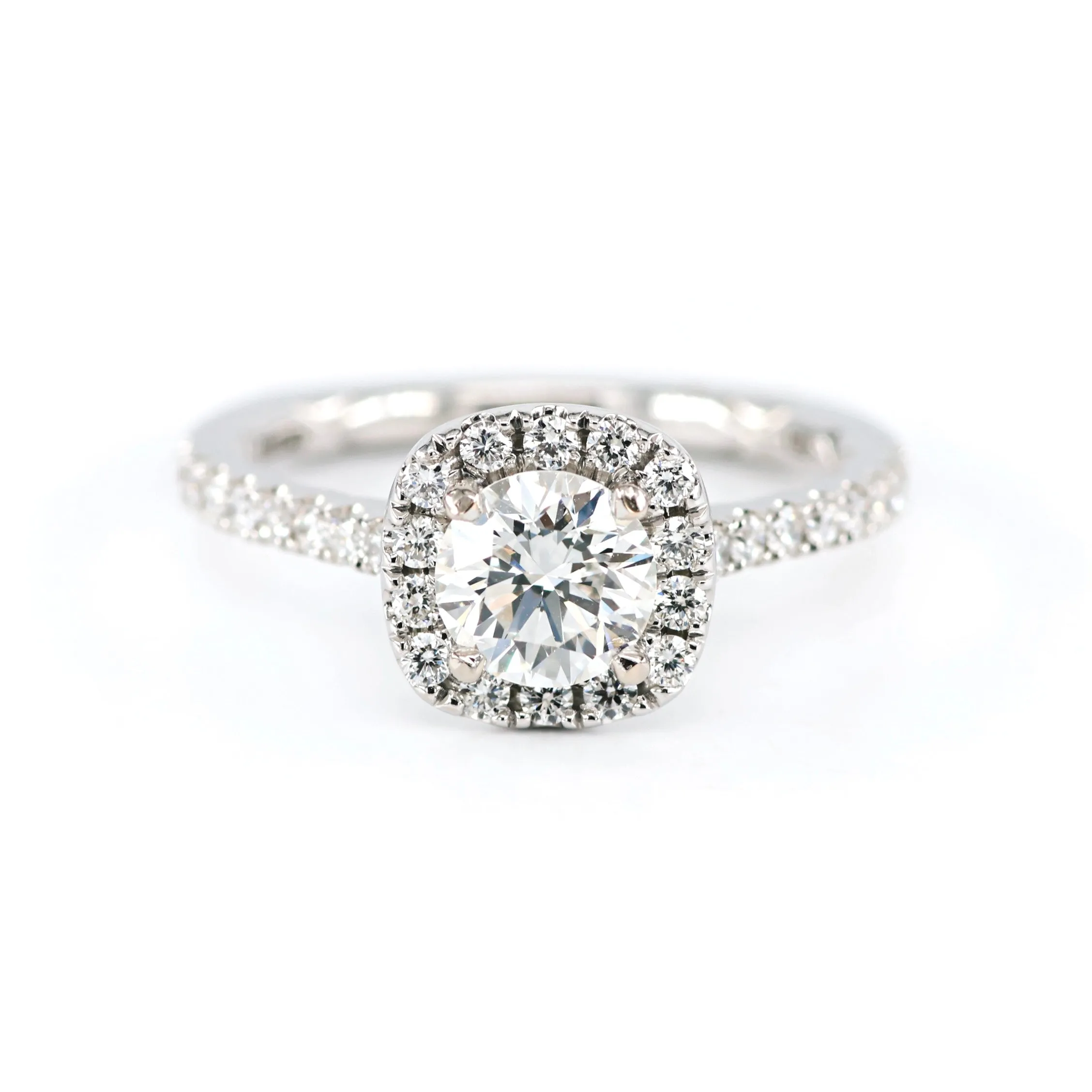 Cushion Halo Diamond Engagement Ring 4690071