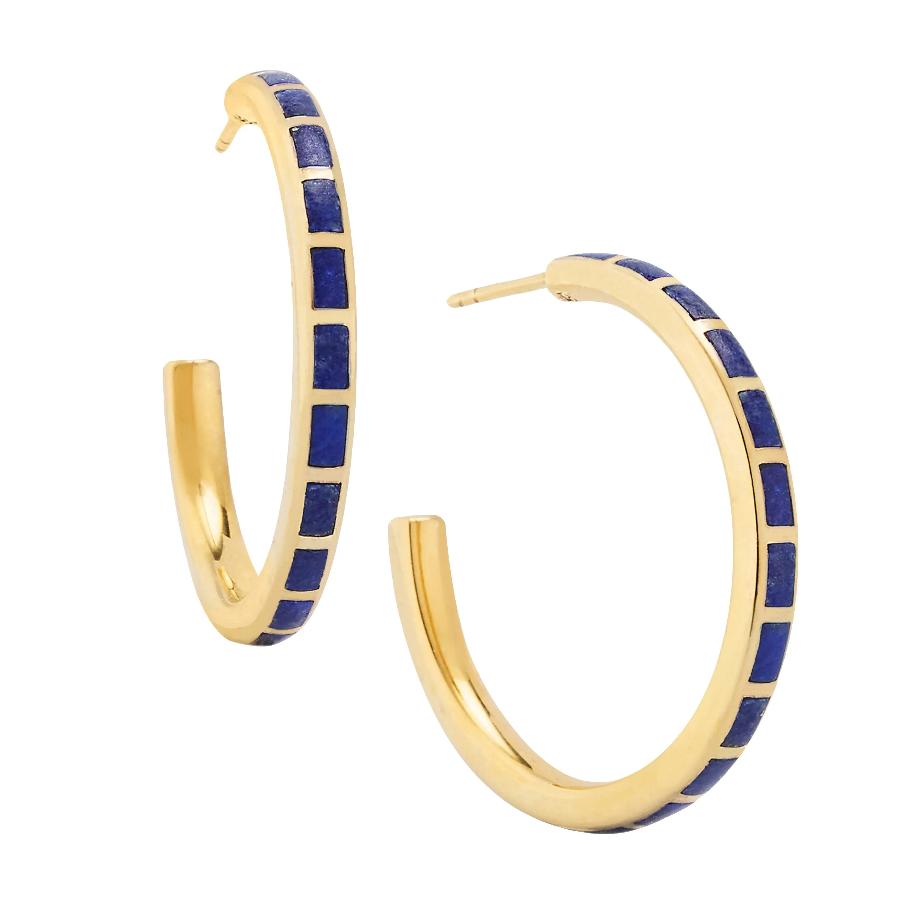 Dash Hoop Sterling Earring 18K Gold Vermeil