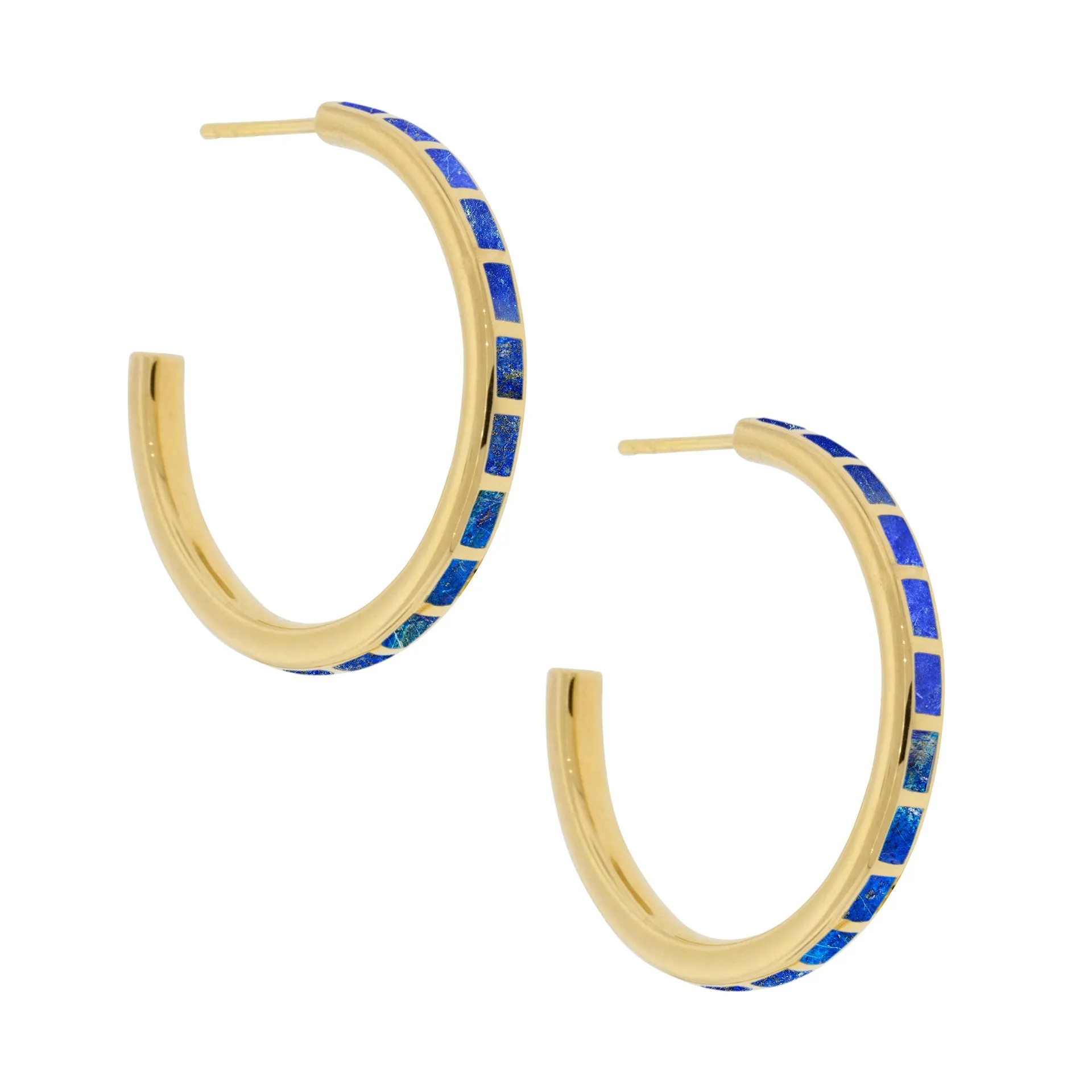 Dash Hoop Sterling Earring 18K Gold Vermeil