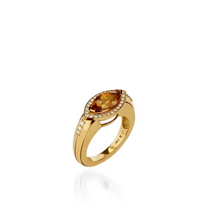 Elixir Gemstone Stack Ring with Diamonds