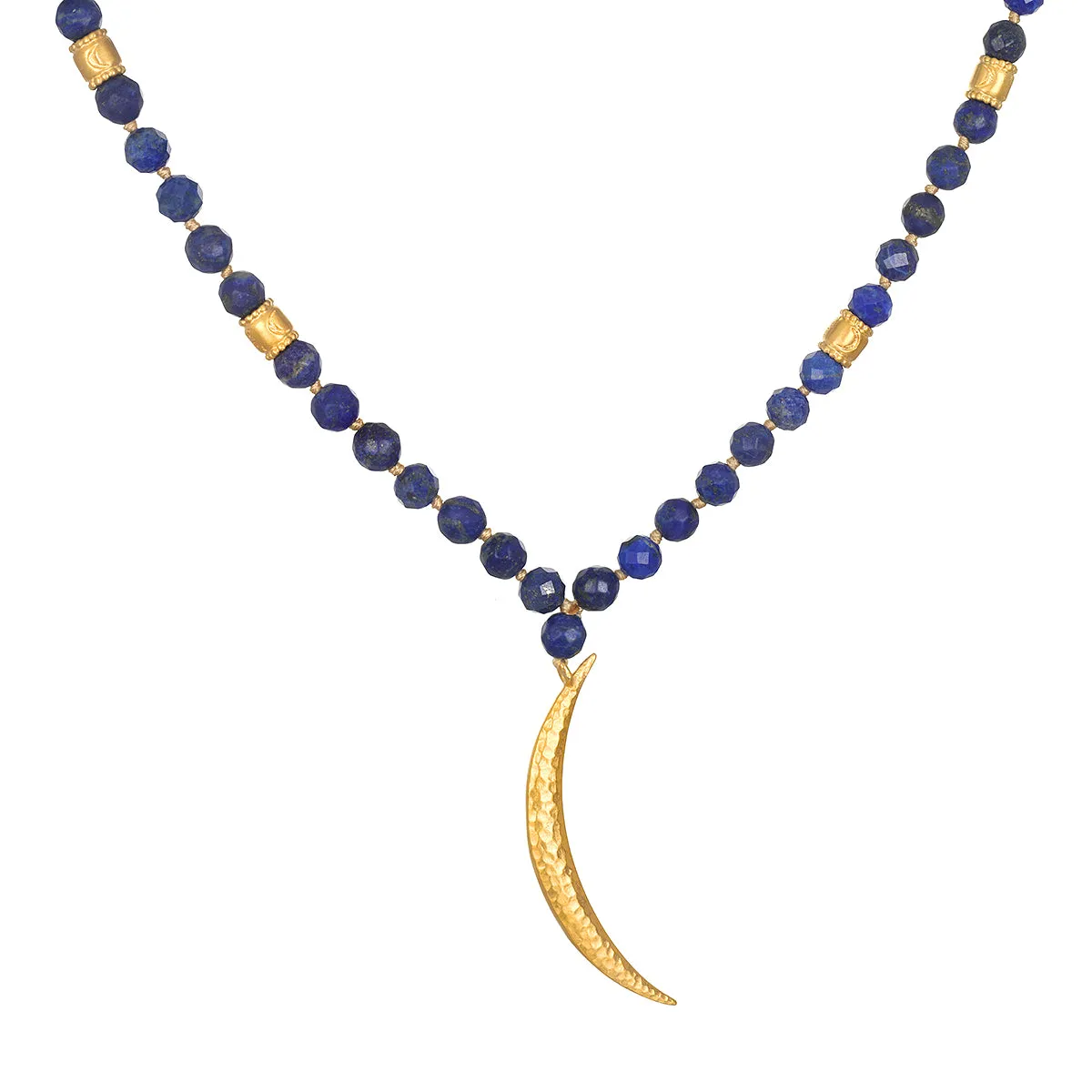 Embraced by Light Lapis Moon Mala