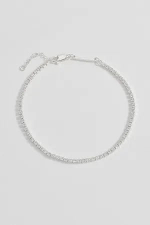 Fine CZ Tennis Bracelet