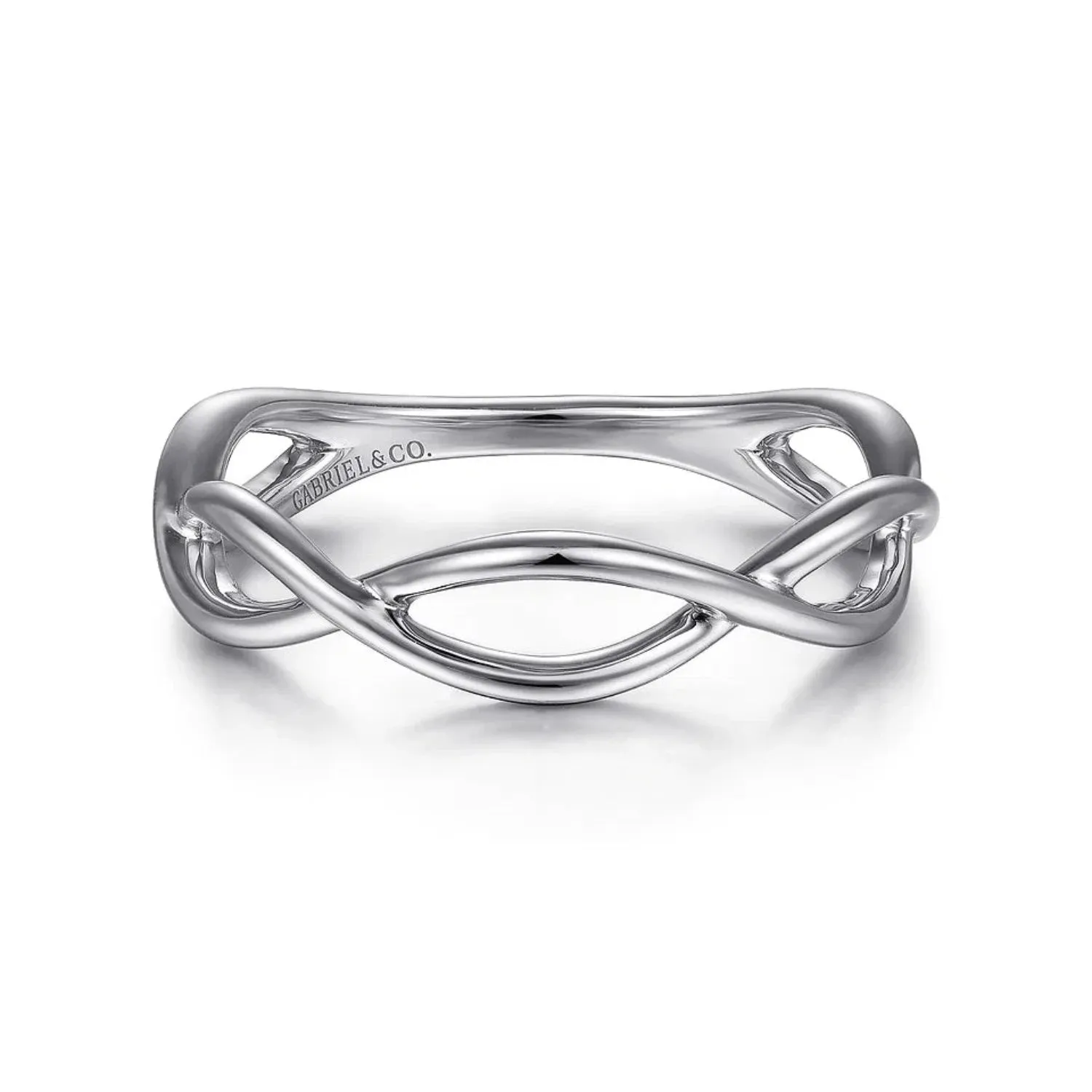 Gabriel & Co. Plain Twisted Stackable Ring