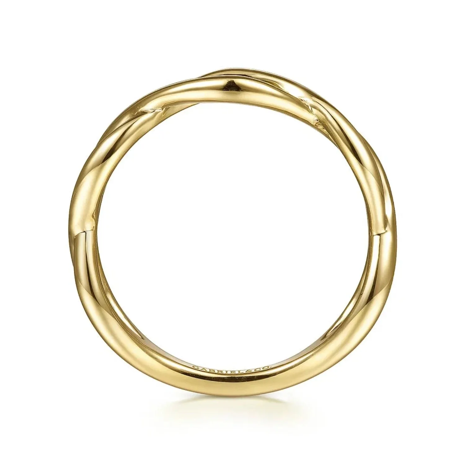 Gabriel & Co. Plain Twisted Stackable Ring