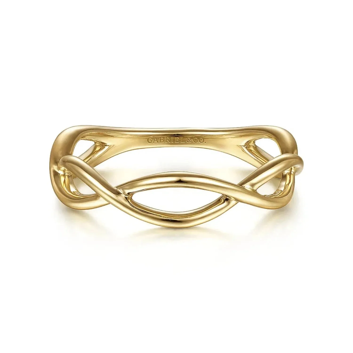 Gabriel & Co. Plain Twisted Stackable Ring