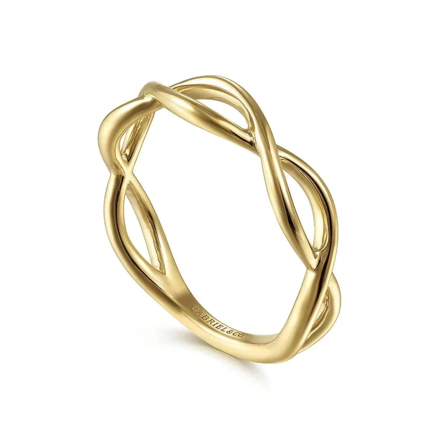 Gabriel & Co. Plain Twisted Stackable Ring