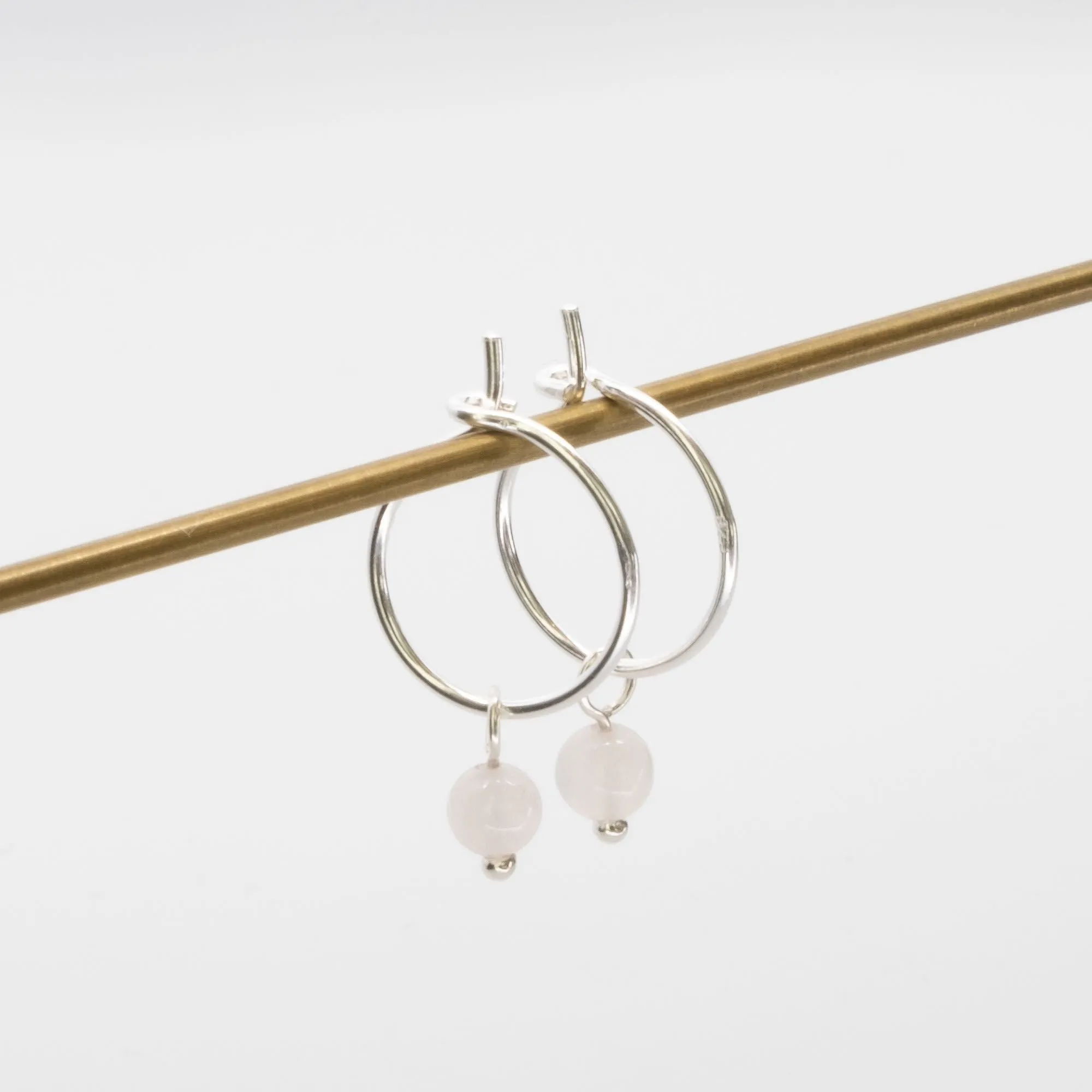 Gemstone Hoops