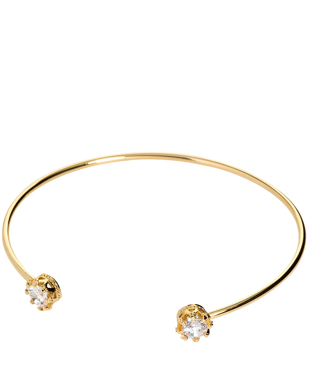 Gift Packaged 'Nephthys' Gold Plate & Zircon Bracelet