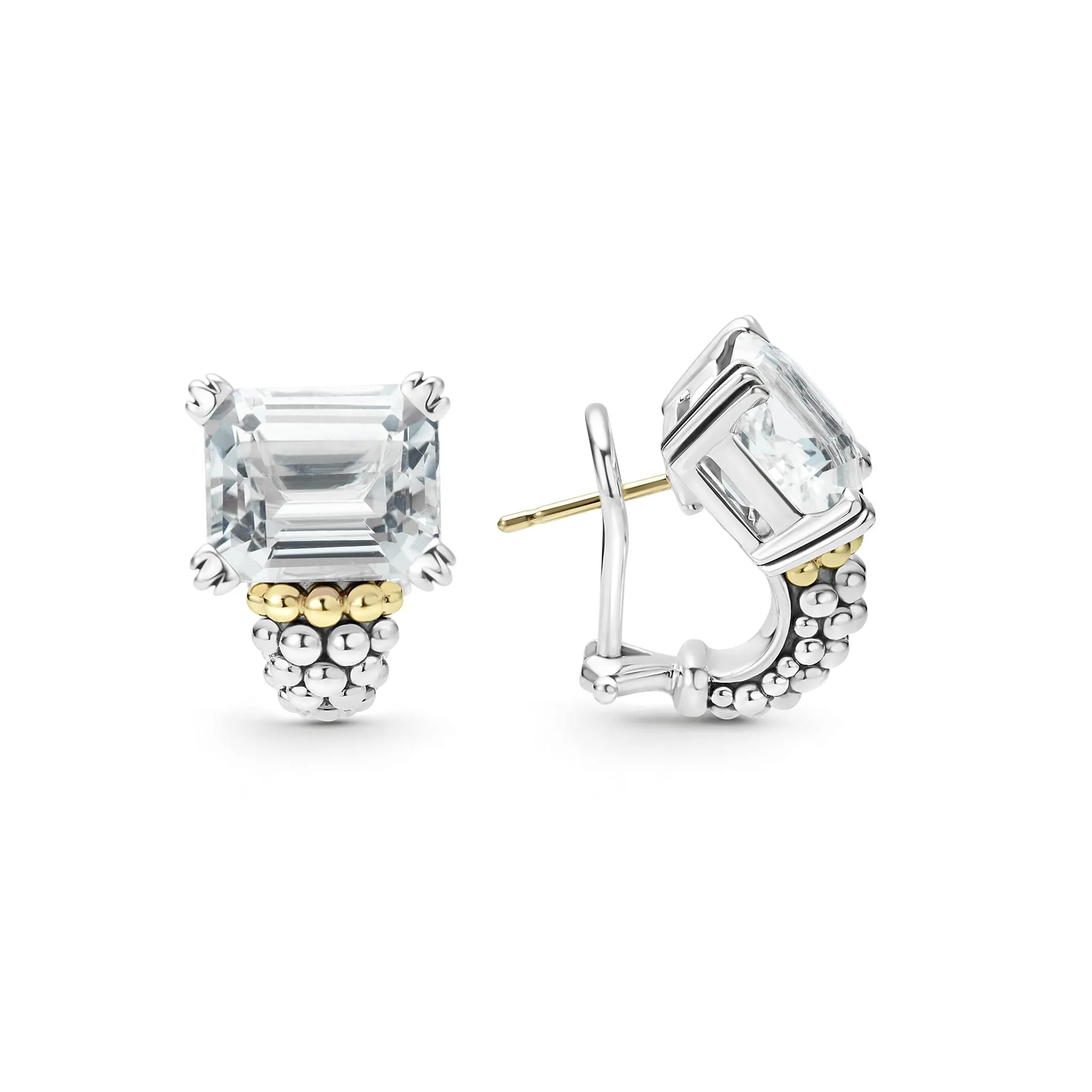 Glacier White Topaz Huggie Earring