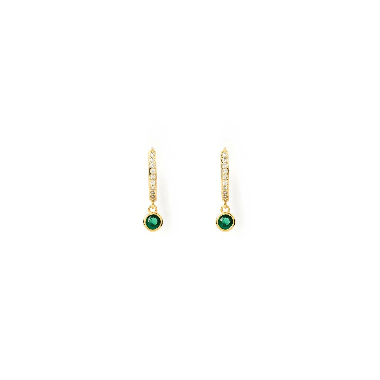 Glitter Earring Stack - Emerald