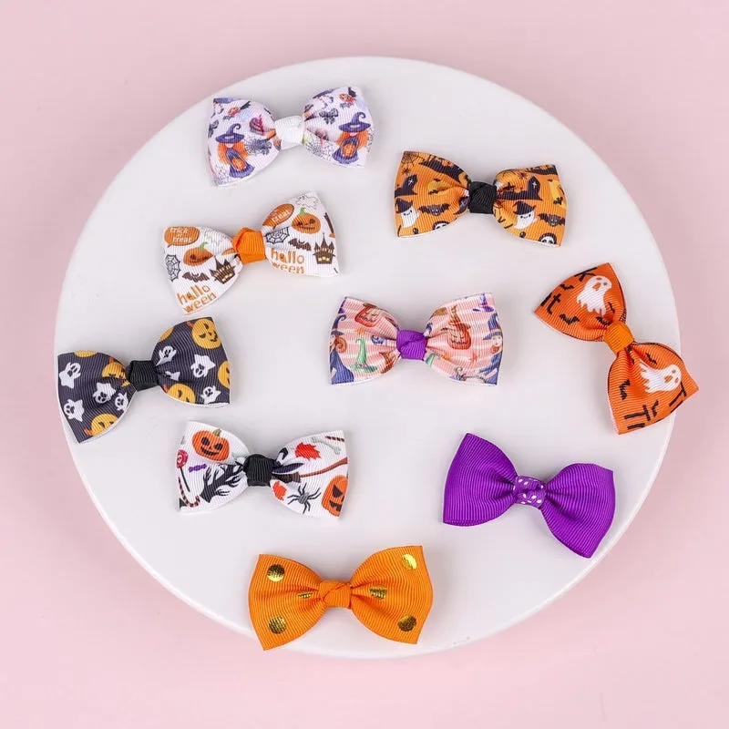 Halloween Children's Bow Hairpin Three-piece Set Wholesale