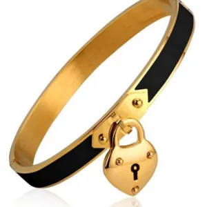 Hidden Secrets Padlock Bangle Bracelet