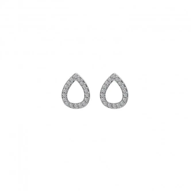 Hot Diamonds Sterling Silver Teardrop Micro Bliss Earrings DE555