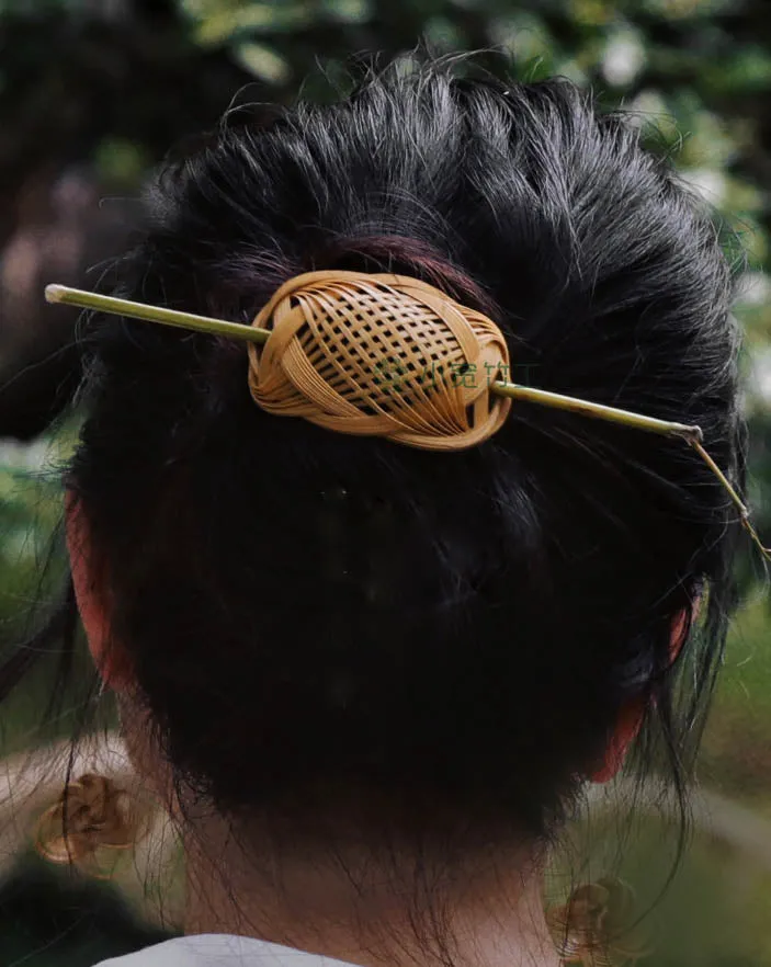 Intangible Cultural Heritage Bamboo Woven Hairpin