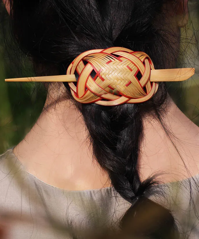 Intangible Cultural Heritage Bamboo Woven Hairpin