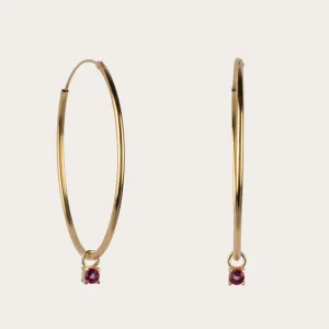 Irem Pink Topaz Hoops