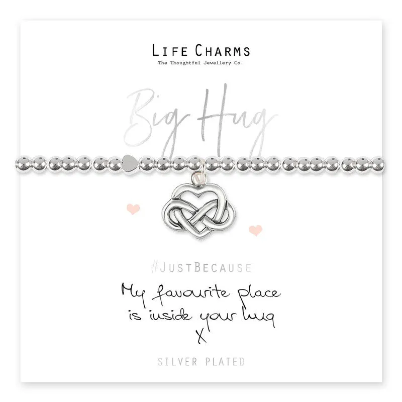 Jewellery 'My Favourite Place Is Inside Your Hug' Silver Plated Bracelet