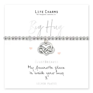 Jewellery 'My Favourite Place Is Inside Your Hug' Silver Plated Bracelet