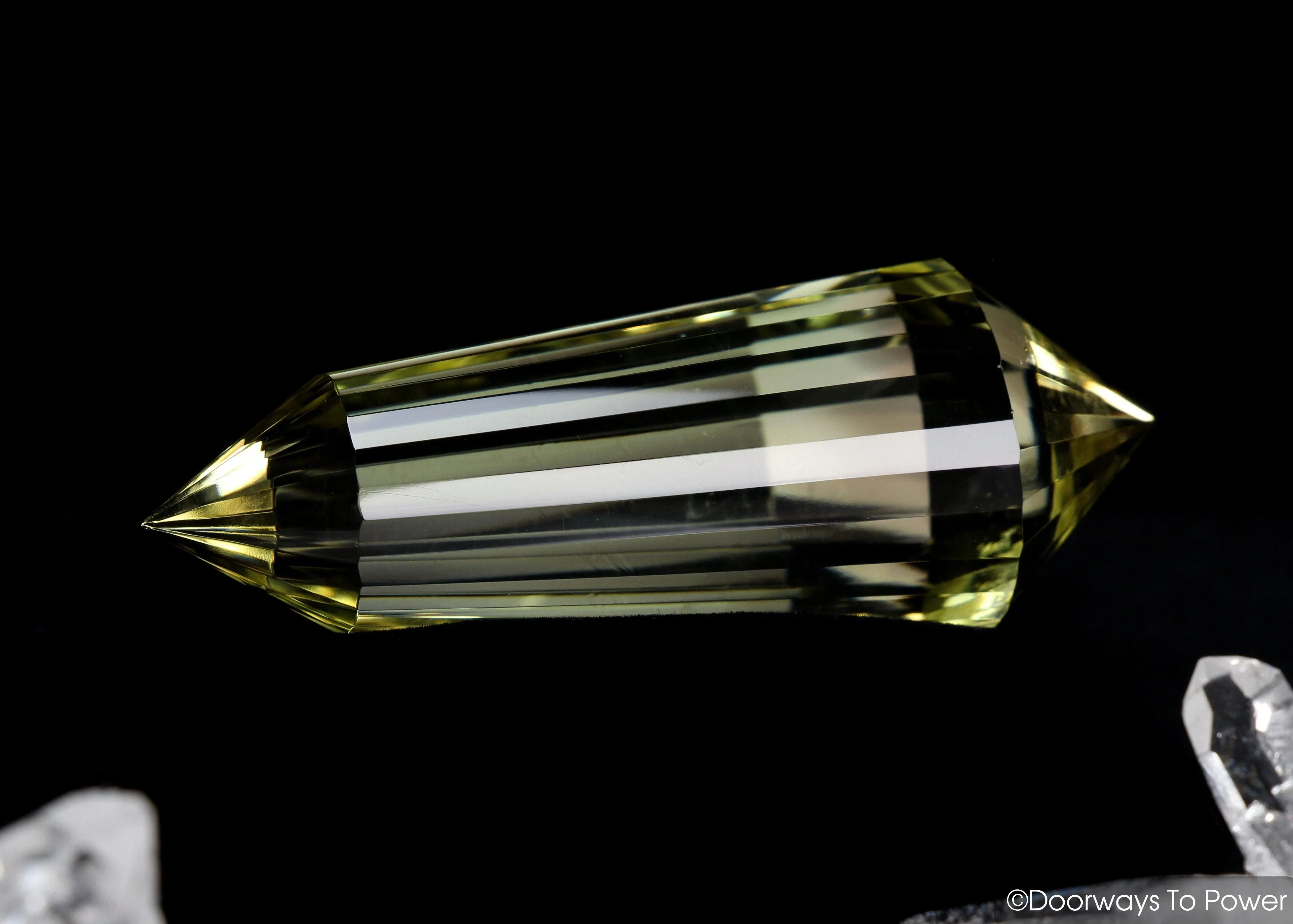 John of God Citrine 24 Sided Vogel Crystal Wand